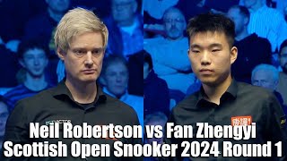 Neil Robertson vs Fan Zhengyi Scottish Open Snooker 2024 Round 1 [upl. by Attolrahc]