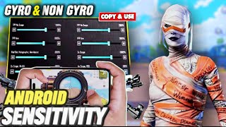 Android Sensitivity Pubg Mobile 🔥 Pubg Mobile Best Non Gyro Sensitivity 🔥 Gyroscope Settings  Code [upl. by Lossa481]