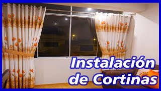 Como COLOCAR CORTINAS 🔴 de quotargollasquot con Tubo de acero inoxidable [upl. by Carmita]