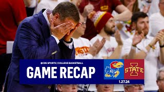 No 23 Iowa State STUNS No 7 Kansas  Game Recap  CBS Sports [upl. by Ashla]