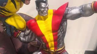 Sideshow Wolverine and Colossus Fastball Special Statue Review [upl. by Metzgar]