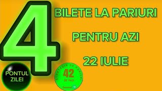 Bilete pariuri sportive 22 iulie la Superbet Betano si Donro Ponturi pariuri si strategii 2024 [upl. by Arteid]