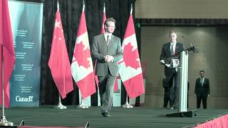 Introducing PM Harper in Beijing 2014 [upl. by Obidiah]