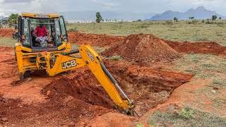 JCB 3DX Backhoe Loader Digging a Hole  jcb video  JWN1 [upl. by Xonel290]