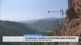 Man with weapons wearing tactical gear dies at Glenwood Caverns Adventure Park [upl. by Drus]