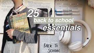 25 Essentials for Back to School [upl. by Niwrehs]