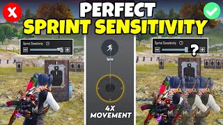 SPRINT SENSITIVITY Guide for Fast Movement  Best sprint Sensitivity  BGMIPUBG Mobile [upl. by Tur947]