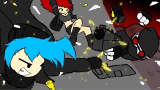 FNF MADNESS INCIDENT HANK VS AGENT BF amp GF “INCIDENT012F”   FNF ANIMATION [upl. by Madelena839]