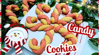 CANDY CANE COOKIES I Biscotti BASTONCINI DI ZUCCHERO DI Natale [upl. by Armbrecht136]