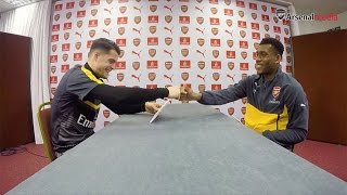 Granit Xhaka amp Alex Iwobi  Rapid fire [upl. by Anawk]