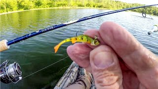 Fishing A Mimic Minnow Fry For Spring Crappie [upl. by Ahsaenat302]