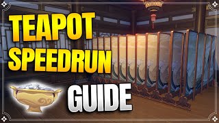 Fast Level Up  Serenitea Pot Guide  Teapot【Genshin Impact】 [upl. by Ymerej]