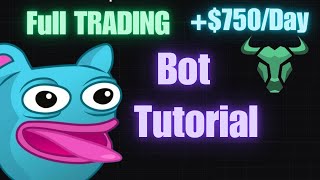 FULL Bullx TRADING Bot Tutorial for Solana Memecoins 750Day Guide [upl. by Polivy]