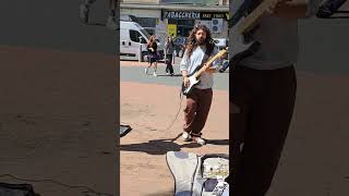 BRO BUSK Band cover quotGet Lucky Daft Punkquot by Farrell Williams in Porta Portese  Rome Italy [upl. by Lrac195]