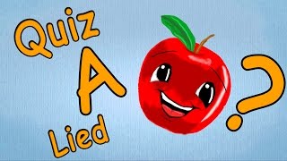 ABC Lieder deutsch  ABC Lernspiel für Kleinkinder  Buchstabe A Quiz [upl. by Mildred]