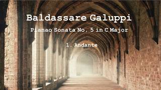 Baldassare Galuppi Piano Sonata No 5 in C Major  Arturo Benedetti Michelangeli [upl. by Glenn63]