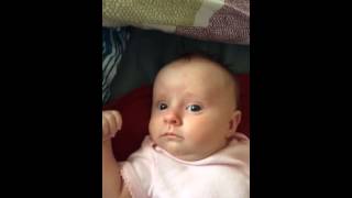 Baby cries when Mom sings [upl. by Neelyk]