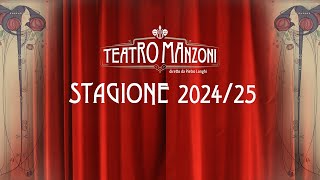 PRESENTAZIONE STAGIONE 20242025  TEATRO MANZONI DI ROMA  seconda parte [upl. by Noet]