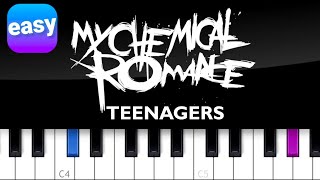 My Chemical Romance  Teenagers  Piano Tutorial [upl. by Ennovyhc]