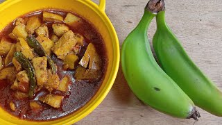 कम तेल मसाले वाला कच्चे केले की सब्जीKele ki sabjiKaccha kele ki sabjiRaw banana curryRaw banana [upl. by Phebe]