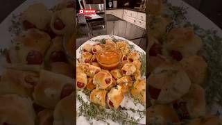 Pigs in a Blanket Christmas Style shorts cooking appetizer snacks [upl. by Ttayw393]