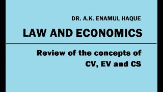 Concept of CV EV And CS in Economics [upl. by Ycaj]