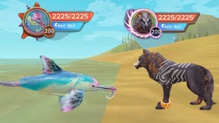 WildCraft Exclusive fight  Dolphin vs Wolf [upl. by Aicined55]