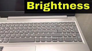 How To Adjust Brightness On A LaptopEasy Tutorial [upl. by Viveca777]