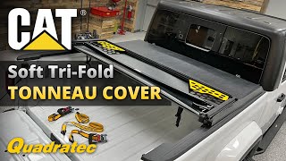 CAT Soft Vinyl TriFold Tonneau Cover amp TieDowns for Jeep Gladiator JT [upl. by Yecats]