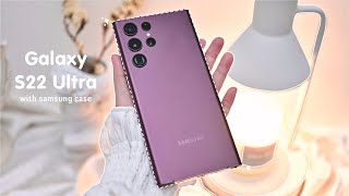 🍇 samsung galaxy S22 Ultra unboxing aesthetic  LAMY S pen  accessories [upl. by Larson365]