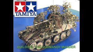 Building the New 135 Tamiya Marder III ausf M Normandy [upl. by Sharpe]