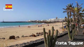 Costa Teguise  Lanzarote Spain 4K [upl. by Kohcztiy304]