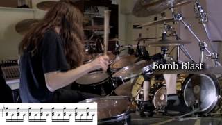 Different Types of Blast Beats with notation [upl. by Leahpar805]