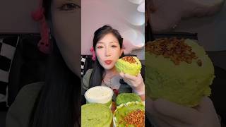 Pistachio amp Matcha Flatbread 🫓🫓mukbang food asmreating [upl. by Dion488]