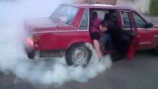 Volvo 740 burnout  gävle hahaha tvärslut [upl. by Frost]