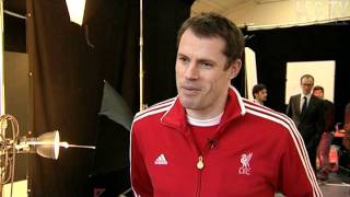 Jamie Carragher My first kit  The FIRST EVER Liverpool FC video on YouTube [upl. by Ylrehs285]