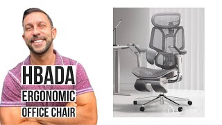 Hbada E3 Ergonomic Office Chair with Dynamic Lumbar Support 3D Adjustable Headrest for Home Office [upl. by Virgilia237]