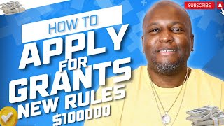 How To Apply For Grants 2024  New Rules SBA 100000 Grant [upl. by Riek38]