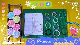 📿Step by Step Guide for Bracelet SizeHow many Beads required for making Bracelet according to Sizes [upl. by Cerallua]