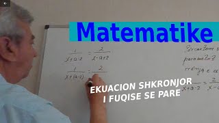 MATEMATIKE Ekuacion shkronjor i fuqise pare [upl. by Eessej199]