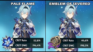 Eula  Pale Flame vs Emblem of Severed Fated Burst Comparison [upl. by Kistner]