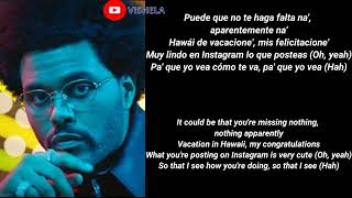 English Translation Maluma amp The Weeknd  Hawái Remix LetraLyric Video [upl. by Kal]