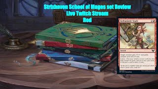 MTG Strixhaven Set Review Red Cards [upl. by Edveh]