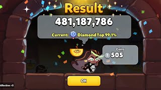 Lowest Level to Diamond Agent Jjajang Cookie Trial  CookieRun Ovenbreak CROB [upl. by Ahsilat]