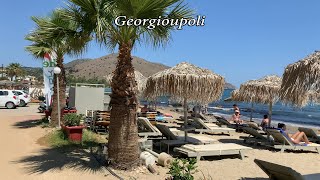 Georgioupoli  Such a Fantastic Place in Chania  4K Walking Tour [upl. by Nived629]