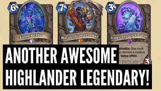 ANOTHER NEUTRAL HIGHLANDER LEGENDARY Awesome NEUTRAL ELEMENTALS  Deepholm Mini Set Review [upl. by Neirol]