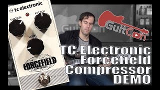 TC Electronic Forcefield Compressor Pedal Review amp Demo from GuitCon 2017 Stompbox Saturday Ep104 [upl. by Gizela]