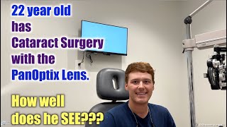 22 year old has Cataract surgery with the PanOptix lens How well does he see [upl. by Hau993]