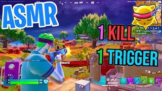 ASMR Gaming 😴 Fortnite 1 Kill  1 Trigger Relaxing Mouth Sounds 🎮🎧 Controller Sounds  Whispering 💤 [upl. by Ikram]