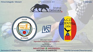 Diretta  Prima Categoria  Città di Fiano vs Guidonia [upl. by Horter]